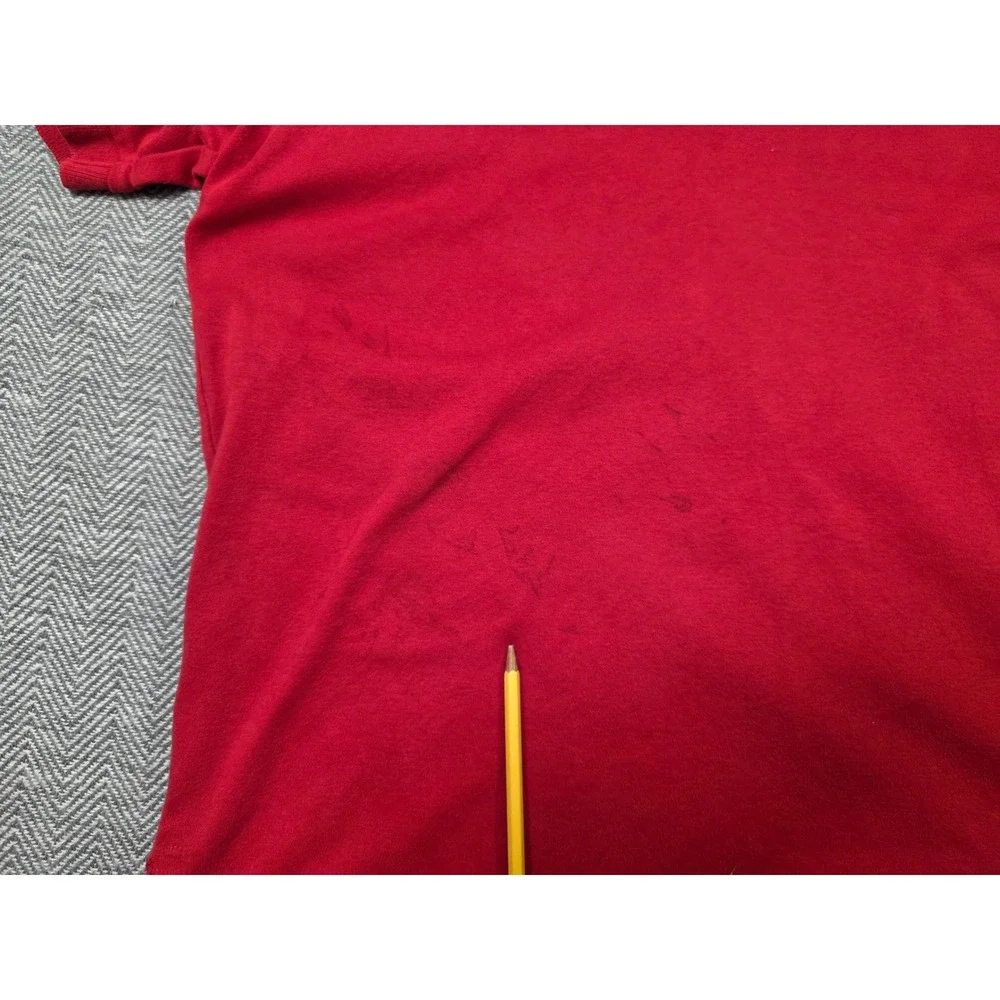 Polo Ralph Lauren‎ Mens Large Red Short Sleeve Pique Polo Shirt Blue Pony Logo
